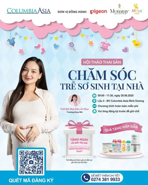 Pigeon Việt Nam và Bệnh viện Columbia Asia tổ chức Hội thảo Tiền sản về Chăm sóc Trẻ sơ sinh