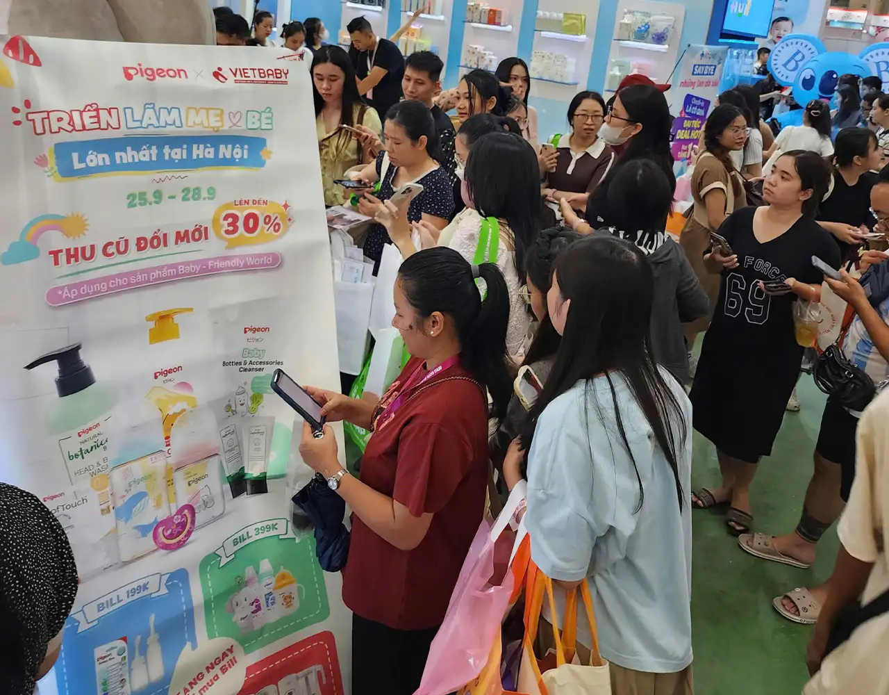 Pigeon và Etsuko Kết Thúc Thành Công Rực Rỡ Tại VietBabyFair 2025