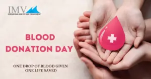 Pink Minimalist Monotone World Blood Donor Day Facebook Post